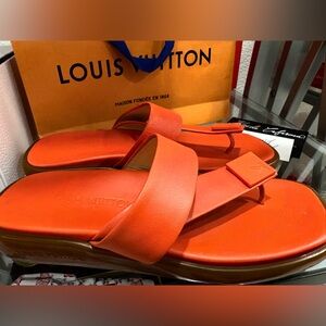 Louis Vuitton Women's Bold Orange Sandals
